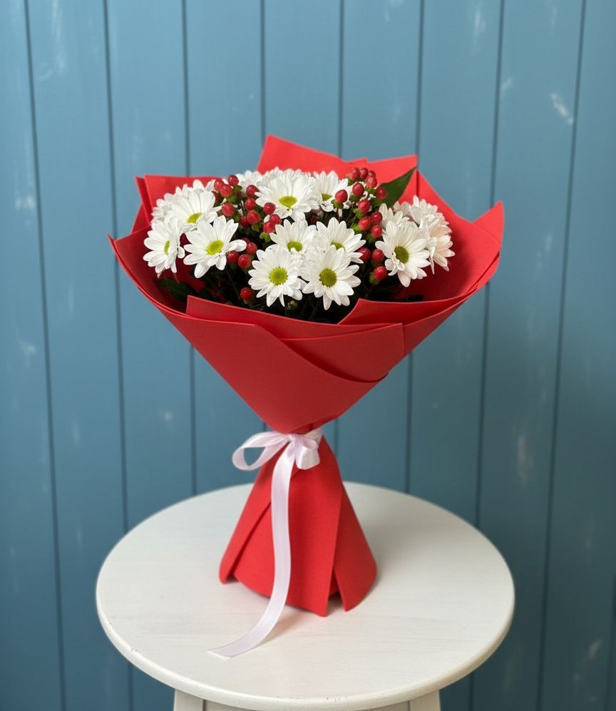 Букет цветов из: Хризантемы в Липицы