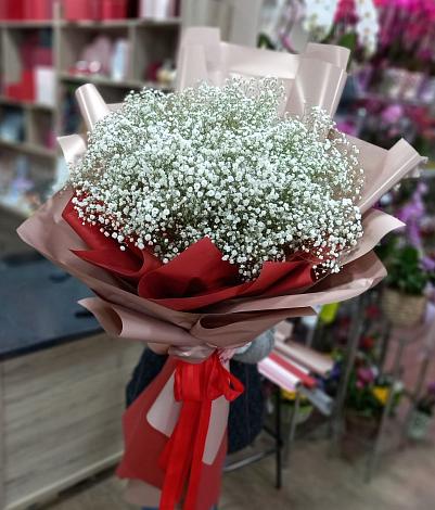 Букет цветов из: Гипсофила в Липицы