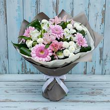 Букет цветов из:  Герберы, Альстромерии и Хризантемы #REPLACE_PRED# Липицы