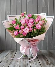 Букет Розовый кустик в Липицы