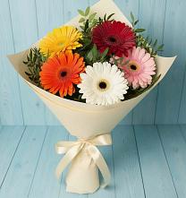 Букет цветов из:  Герберы в Липицы