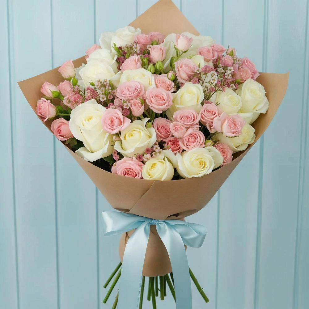 Букет цветов из: Розы в Липицы