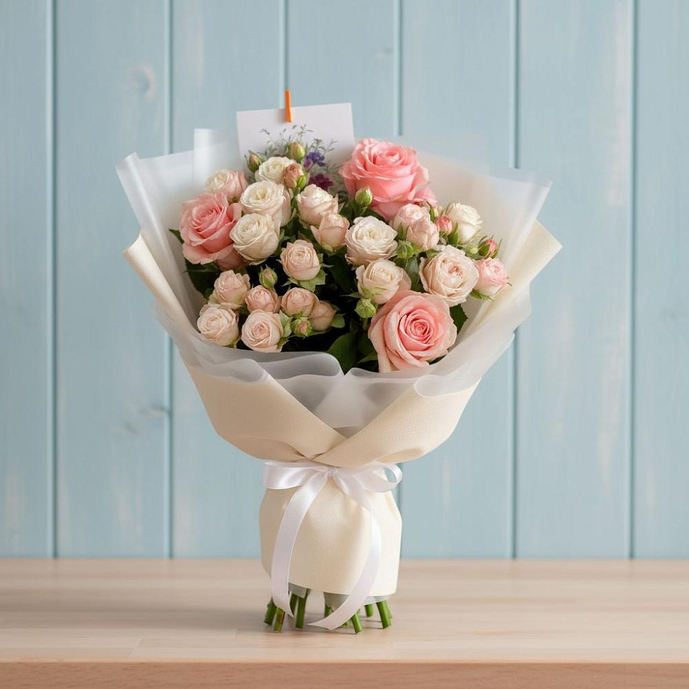 Букет цветов из: Розы в Липицы