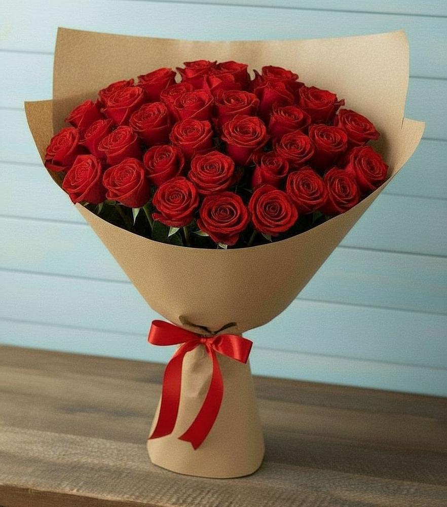 Букет Красные розы Милано в Липицы