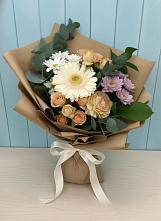 Букет цветов из:  Герберы и Хризантемы в Липицы