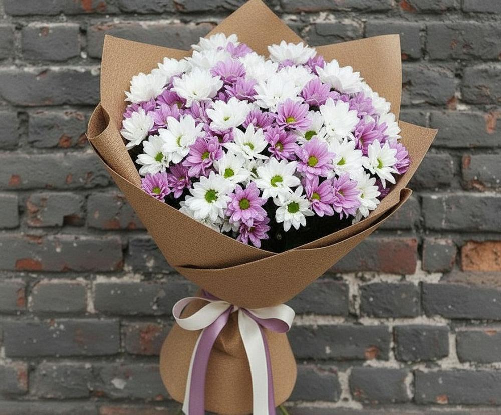 Букет цветов из: Хризантемы в Липицы