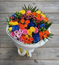 Букет цветов из:  Розы и Хризантемы в Липицы