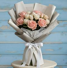 Букет цветов из:  Розы #REPLACE_PRED# Липицы