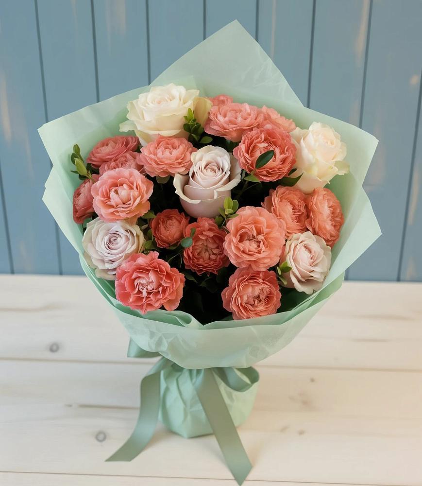 Букет цветов из: Розы в Липицы