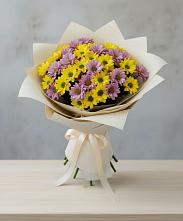 Букет цветов из:  Хризантемы #REPLACE_PRED# Липицы