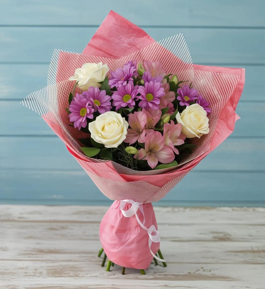 Букет цветов из: Герберы в Липицы