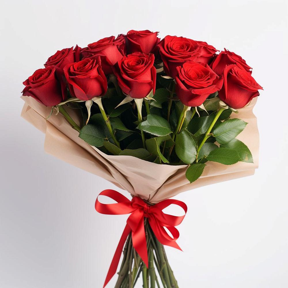 Букет 11 Красных роз Эдлесс Лав в Липицы