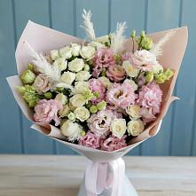 Букет цветов из:  Альстромерии и Розы в Липицы